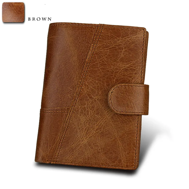 2018 Genuine Leather Men Wallets Vintage RFID Short Wallet Male Card Holder Hasp Cow Leather Wallet Men Purse Small Coin Purse
2018 Genuine Leather Men Wallets Vintage RFID Short Wallet Male Card Holder Hasp Cow Leather Wallet Men Purse Small Coin Purse