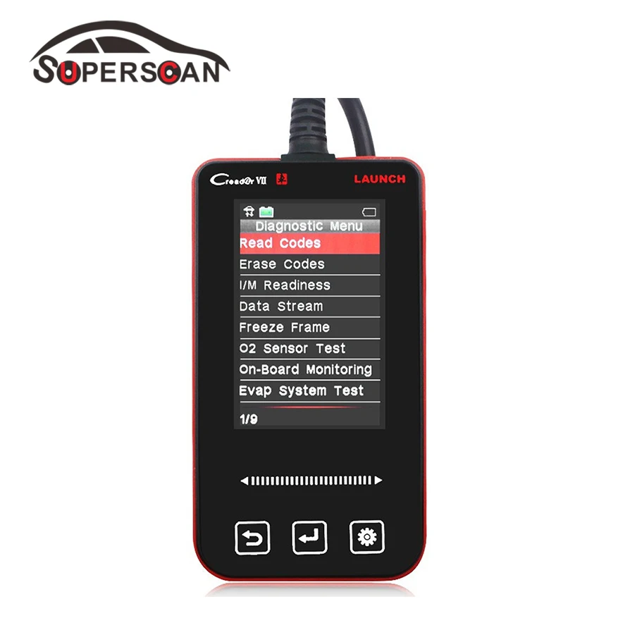 2017 Оригинал Launch Creader VII 7 OBDII OBD Сканер Полный система Диагностический инструмент