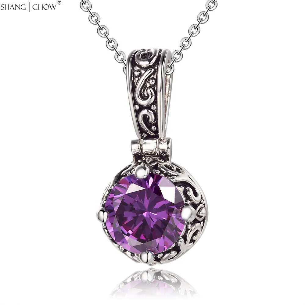Vintage Charm Jewelry Circular Purple Quartz Stone 925 Sterling Silver Pendant for women Accessories Gift P0433
Vintage Charm Jewelry Circular Purple Quartz Stone 925 Sterling Silver Pendant for women Accessories Gift P0433