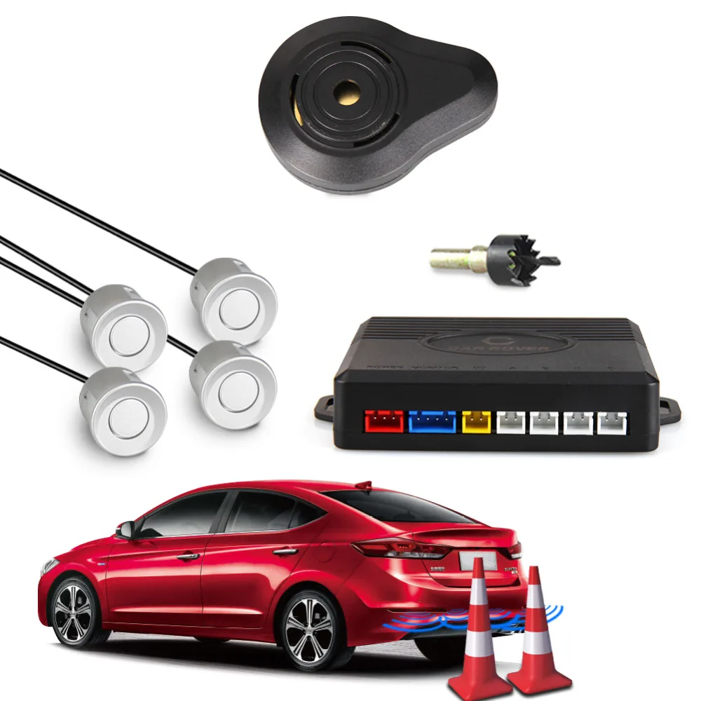 Car Rover Parking Sensor Kit Parking Detector Reversing Radar Buzzer with 4 Sensors Black Silver Gray White
Car Rover Parking Sensor Kit Parking Detector Reversing Radar Buzzer with 4 Sensors Black Silver Gray White