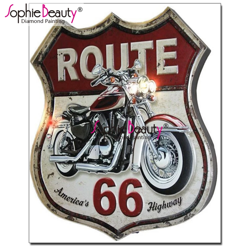 Sophie Beauty Diy Diamond Paintings Motorcycle Diamond Pattern rhinestones Diamond Mosaic American 66 Highway Home Decor 19112
Sophie Beauty Diy Diamond Paintings Motorcycle Diamond Pattern rhinestones Diamond Mosaic American 66 Highway Home Decor 19112