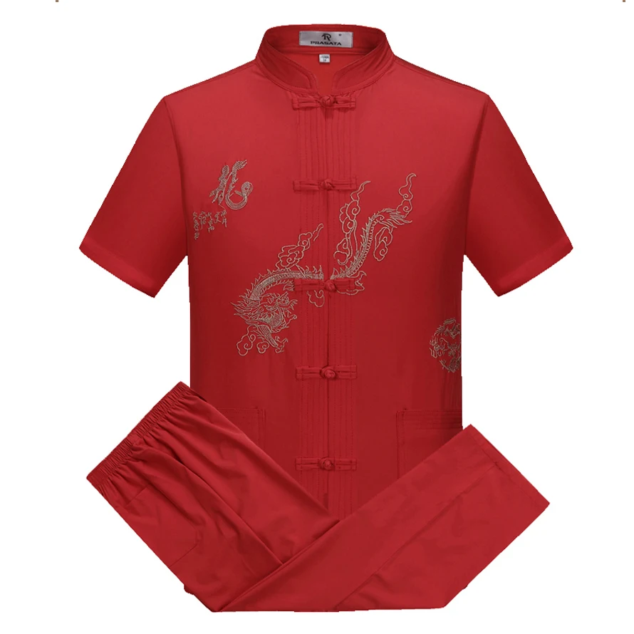 Oriental_element Chinese Style Men's Embroider Dragon Short Sleeve Kung-Fu Suits Sets S M L XL XXL 3XL 062803
Oriental_element Chinese Style Men's Embroider Dragon Short Sleeve Kung-Fu Suits Sets S M L XL XXL 3XL 062803