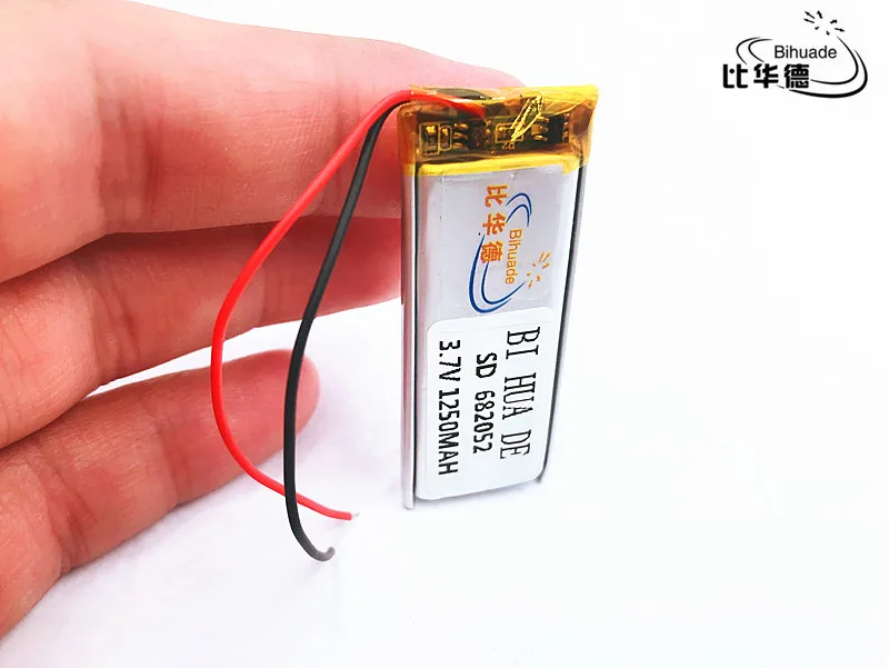 li-po Size 682052 3.7V 1250 mah Lithium polymer Battery With Protection Board For GPS Tablet PC Digital Products
li-po Size 682052 3.7V 1250 mah Lithium polymer Battery With Protection Board For GPS Tablet PC Digital Products