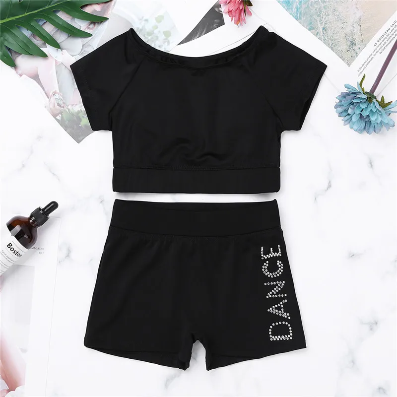 2PCS Kids Girls Ballet Shorts Tankini Outfit Short Sleeves Tank Top with Bottoms Set Girls Leotard for Gymnastics Gym Workout
2PCS Kids Girls Ballet Shorts Tankini Outfit Short Sleeves Tank Top with Bottoms Set Girls Leotard for Gymnastics Gym Workout