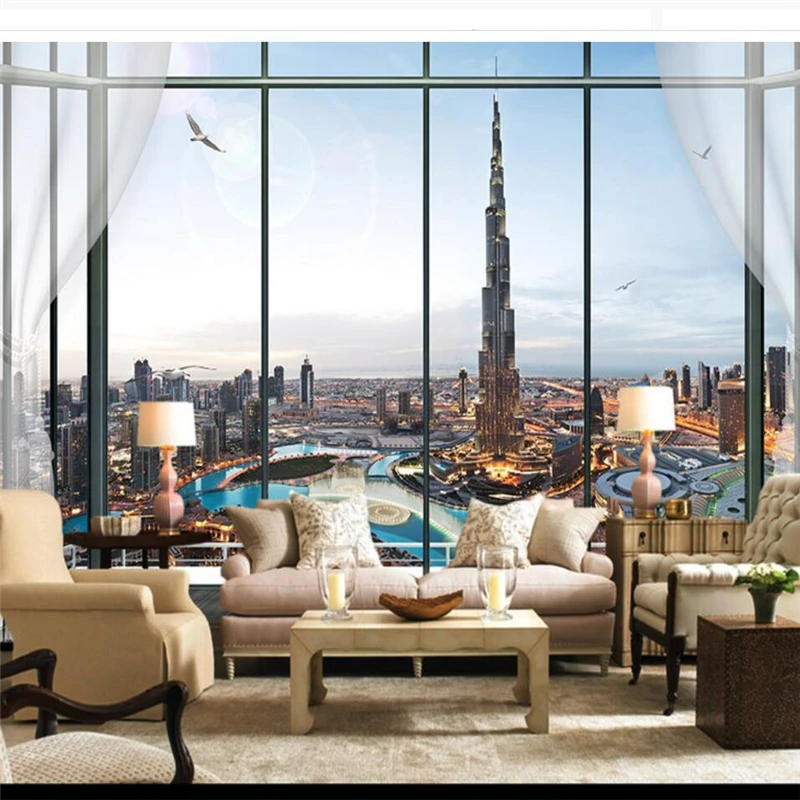 wellyu papier peint wallpaper for walls 3 d Custom wallpaper European-style 3D three-dimensional window Burj Dubai TV wall
wellyu papier peint wallpaper for walls 3 d Custom wallpaper European-style 3D three-dimensional window Burj Dubai TV wall