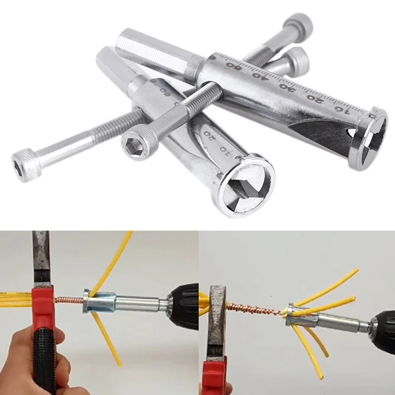 NEW 2.5/4 Square Wire Twisting Tool Electrical Cable Quick Connector Automatic Twisting Wire Stripping Stripper
NEW 2.5/4 Square Wire Twisting Tool Electrical Cable Quick Connector Automatic Twisting Wire Stripping Stripper