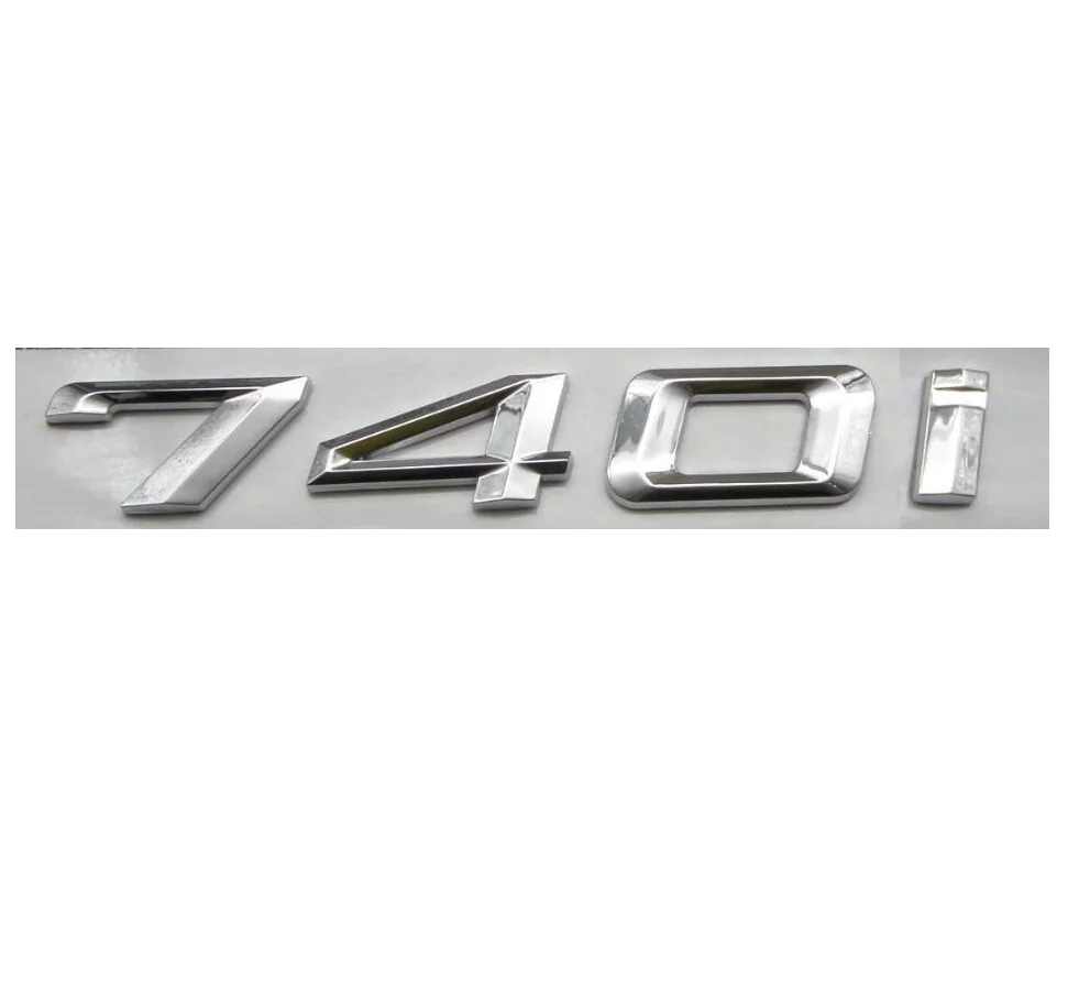 Chrome Shiny Silver ABS Number Letters Words Car Trunk Badge Emblem Letter Decal Sticker for BMW 7 Series 740i
Chrome Shiny Silver ABS Number Letters Words Car Trunk Badge Emblem Letter Decal Sticker for BMW 7 Series 740i