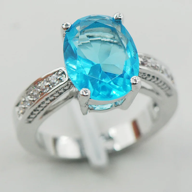 Simulated Aquamarine White Crystal Zircon Women 925 Sterling Silver Ring F847 Size 5 6 7 8 9
Simulated Aquamarine White Crystal Zircon Women 925 Sterling Silver Ring F847 Size 5 6 7 8 9
