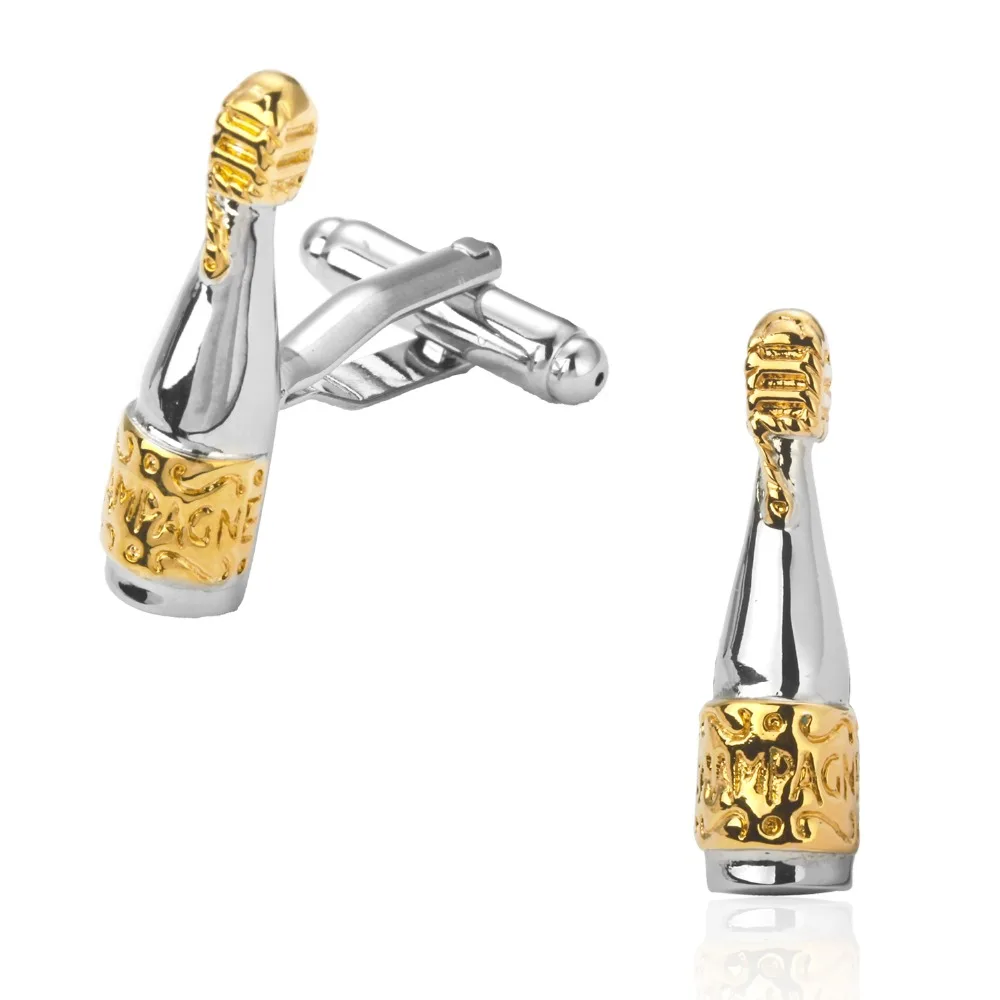 Men's fashion jewelry silvery gold bottle cufflinks French shirt sleeve cuff links
Men's fashion jewelry silvery gold bottle cufflinks French shirt sleeve cuff links