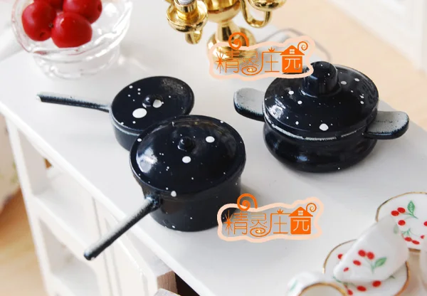 Mini dollhouse Metal furniture accessories ink mini cooker model of blue and deep frying pan stockpot flying spot three-piece
Mini dollhouse Metal furniture accessories ink mini cooker model of blue and deep frying pan stockpot flying spot three-piece