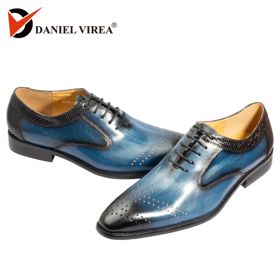Handmade Office Business Wedding Dress Genuine Leather Mens Shoes blue Luxury mixed color Formal pointed toe Oxfords men shoes
Handmade Office Business Wedding Dress Genuine Leather Mens Shoes blue Luxury mixed color Formal pointed toe Oxfords men shoes