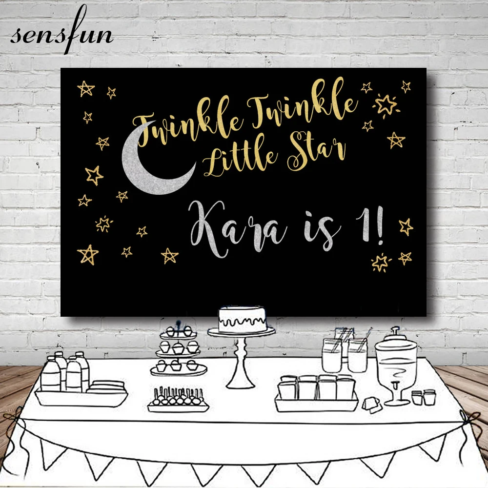 Sensfun Gold Twinkle Twinkle Little Star Photography Backdrop Silver Moon Children Happy Birthday Party Backgrounds 7x5ft Vinyl
Sensfun Gold Twinkle Twinkle Little Star Photography Backdrop Silver Moon Children Happy Birthday Party Backgrounds 7x5ft Vinyl