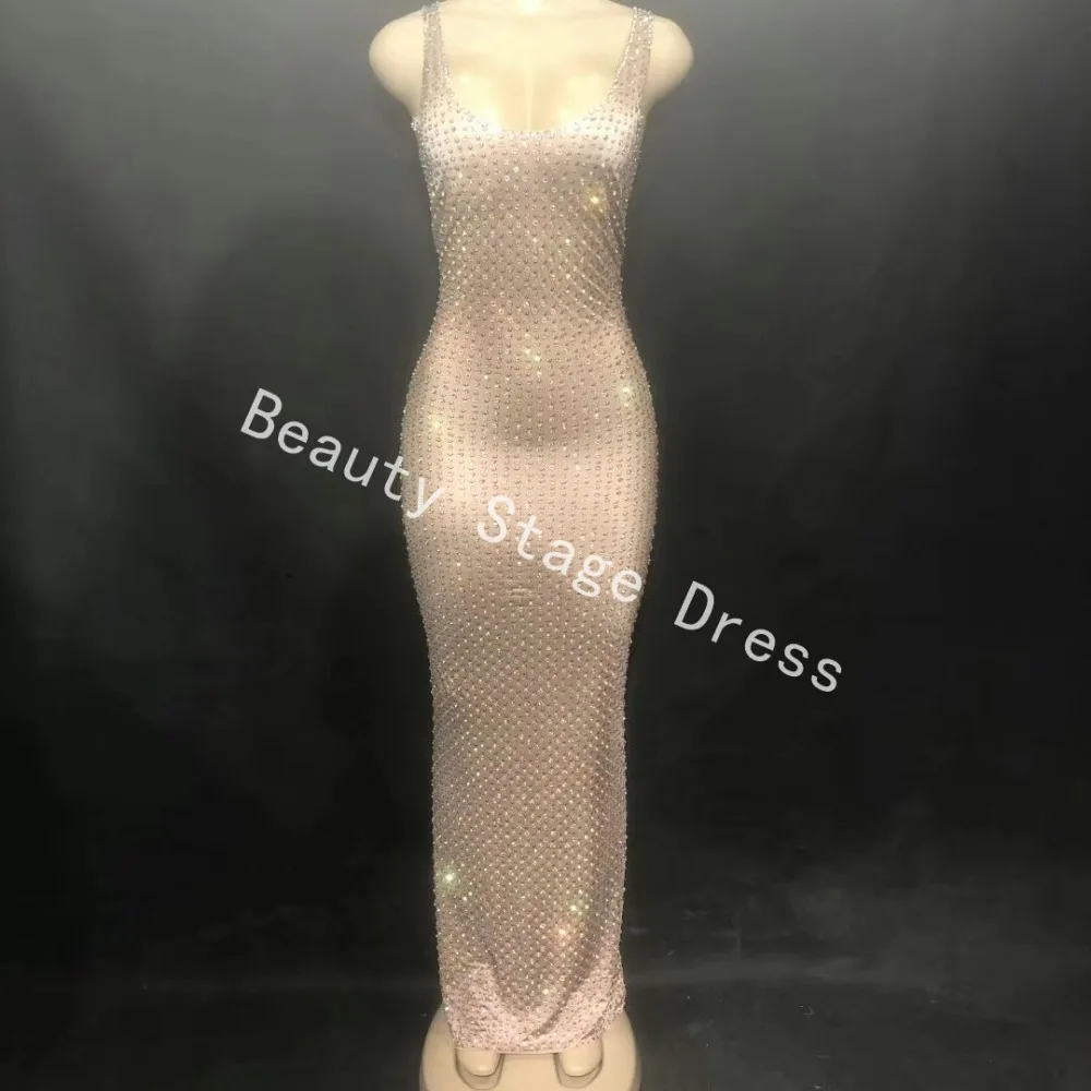 Sexy Sparkly Full Crystals Dress Women Summer Party Costume Stage Performance Wear Dance Singer Rhinestones Ladies Long Dresses
Sexy Sparkly Full Crystals Dress Women Summer Party Costume Stage Performance Wear Dance Singer Rhinestones Ladies Long Dresses