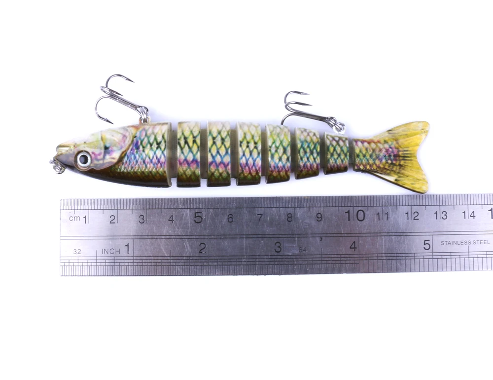 

HENGJIA hard plastic jointed minnow fishing lures artificial swimbaits wobblers crankbaits pesca fishing tackles 12.7CM 18G