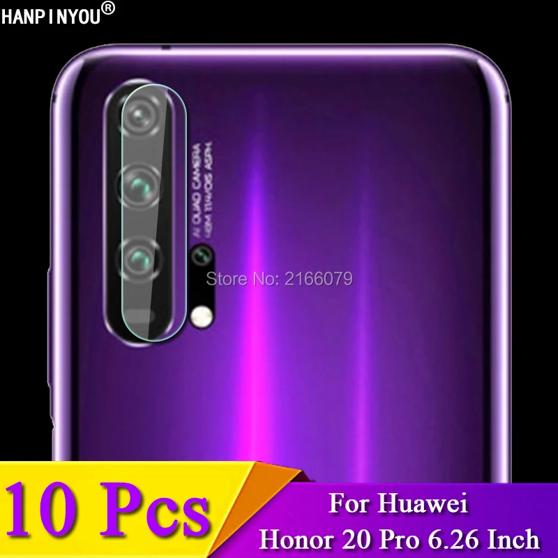 

10 шт./партия для huawei Honor 20 Pro 6,26 "Прозрачная задняя защита для объектива камеры Защитная крышка мягкий закаленный защитный из стеклянной пленки