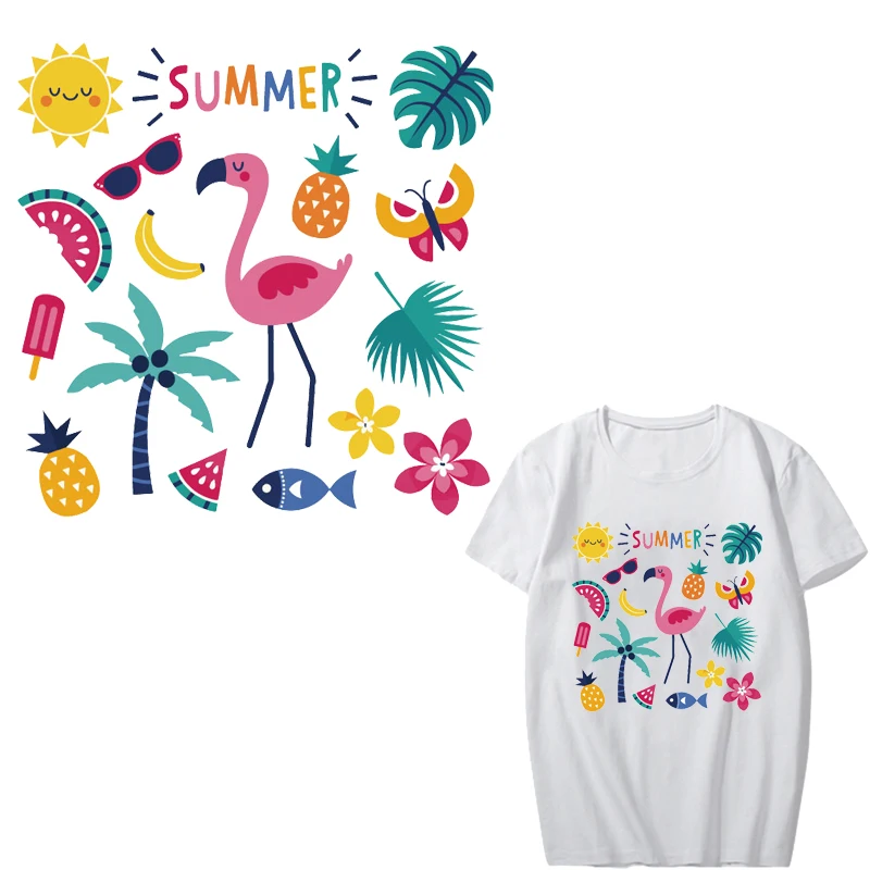 Summer Patch Iron on Transfer Flamingo Battery Pineapple Patches for Clothing DIY Shirt Appliques Stripes on Clothes Heat Press
Summer Patch Iron on Transfer Flamingo Battery Pineapple Patches for Clothing DIY Shirt Appliques Stripes on Clothes Heat Press