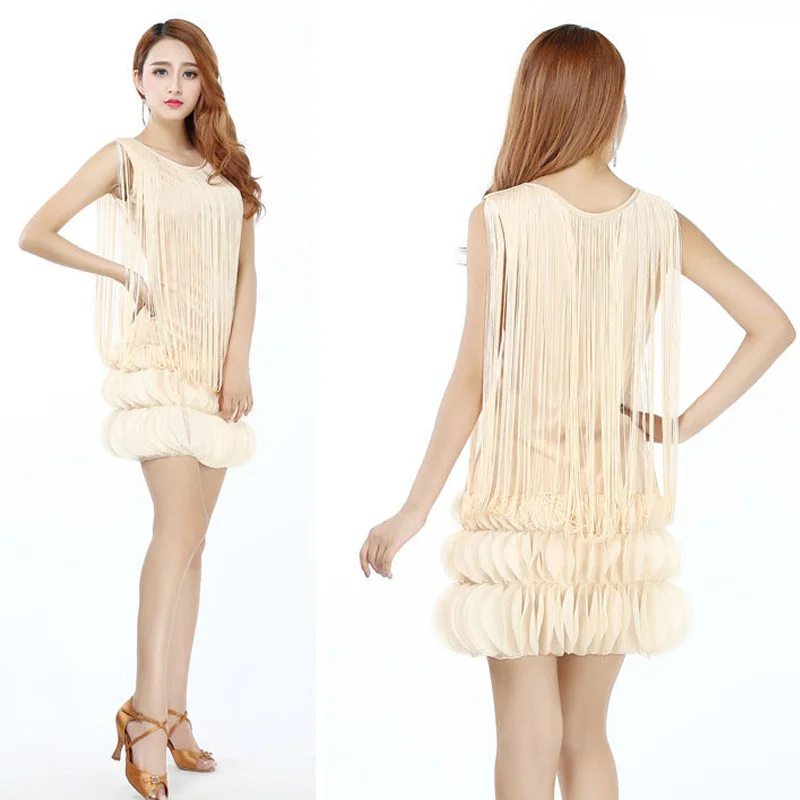 New women's dress Latin dance clothes costumes sexy pop tassel chiffon lace stage performance competition dance dress 5 colors
New women's dress Latin dance clothes costumes sexy pop tassel chiffon lace stage performance competition dance dress 5 colors