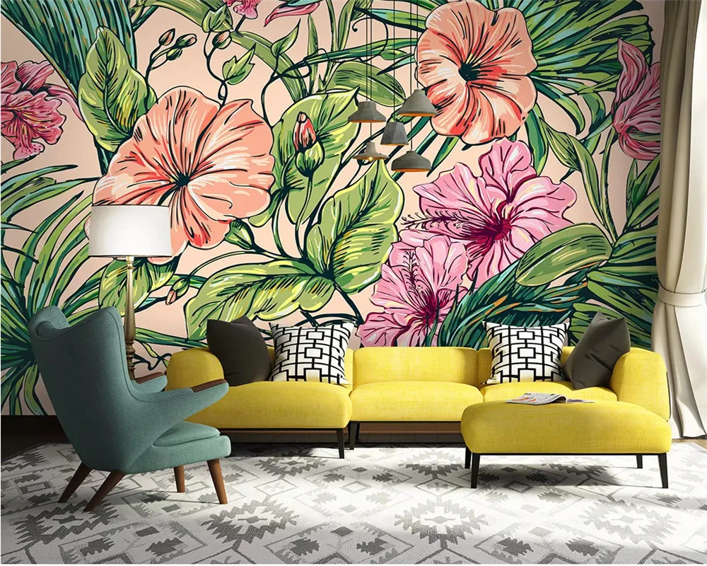 beibehang Modern 3d wallpaper watercolor plant HD Hand Painted flower bedroom porch walkway restaurant wall 3d wallpaper mural
beibehang Modern 3d wallpaper watercolor plant HD Hand Painted flower bedroom porch walkway restaurant wall 3d wallpaper mural