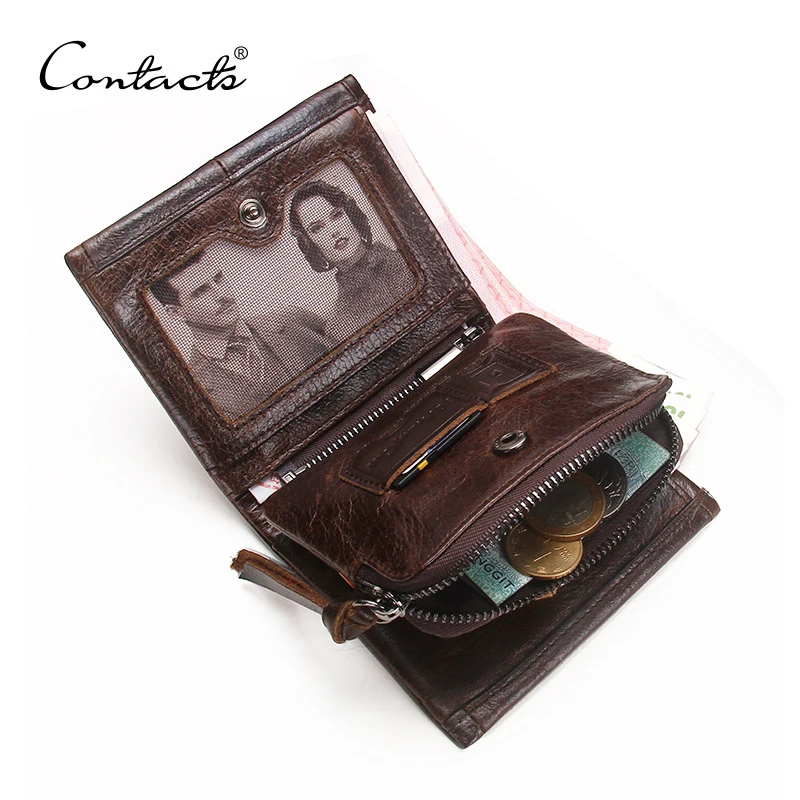 CONTACT'S Wallet Male Genuine Leather Men Wallets Luxury Brand Card Holder Fashion Coin Purse Organizer Small Wallets Mens Walet
CONTACT'S Wallet Male Genuine Leather Men Wallets Luxury Brand Card Holder Fashion Coin Purse Organizer Small Wallets Mens Walet