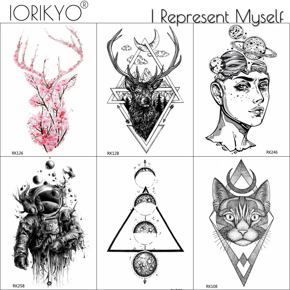Black Moose Horn Triangle Universe Waterproof Fake Tattoos Stickers Forest Tribe For Men Tattoo Temporary For Women Arm 3D Tatoo
Black Moose Horn Triangle Universe Waterproof Fake Tattoos Stickers Forest Tribe For Men Tattoo Temporary For Women Arm 3D Tatoo
