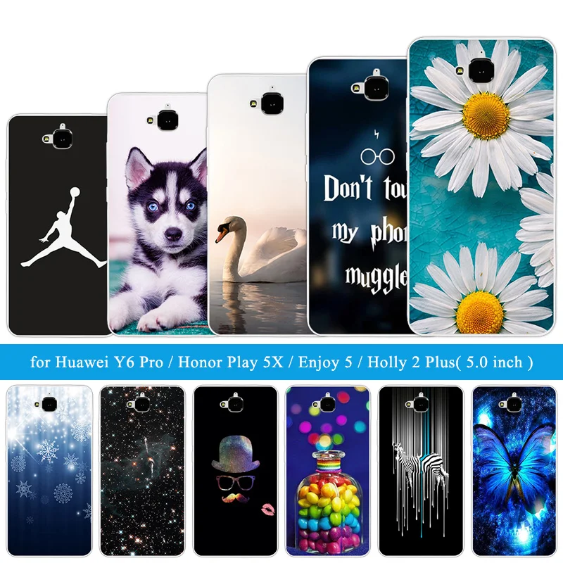 Чехол для телефона Huawei Y6 Pro/Honor Play 5X/Enjoy 5/Holly 2 Plus ультра ТПУ чехол honor 4c pro забавные
