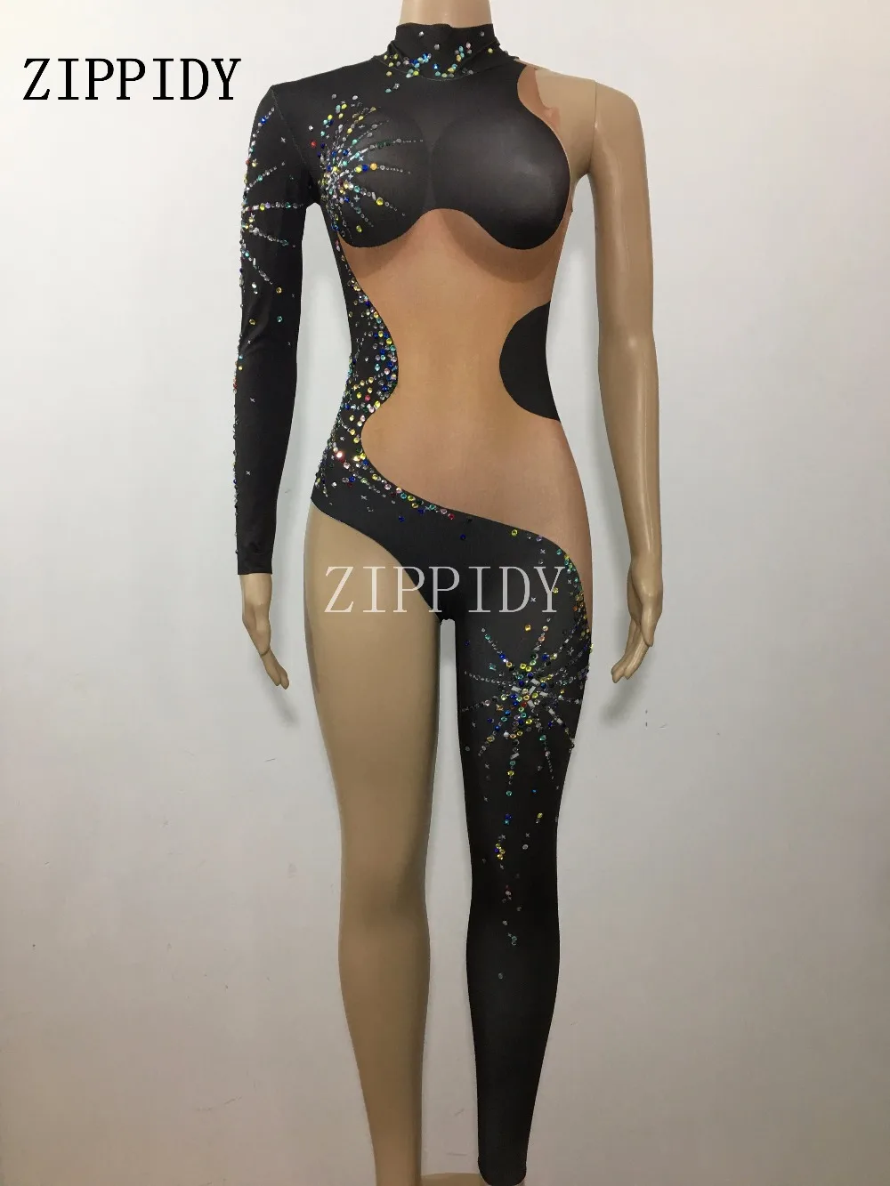 Fashion Black Fireworks Sparkly Single Leg Jumpsuit Female Singer Dancer Costume One-piece Bodysuit Nightclub Oufit Leggings
Fashion Black Fireworks Sparkly Single Leg Jumpsuit Female Singer Dancer Costume One-piece Bodysuit Nightclub Oufit Leggings