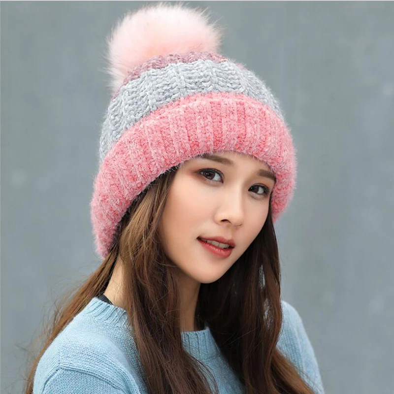 Ymsaid 2018 Hot Selling Winter Skullies Thicker Warm Hat For Women Wool Knitted Hat Beanies Cap Patchwork Fashion Headgear
Ymsaid 2018 Hot Selling Winter Skullies Thicker Warm Hat For Women Wool Knitted Hat Beanies Cap Patchwork Fashion Headgear