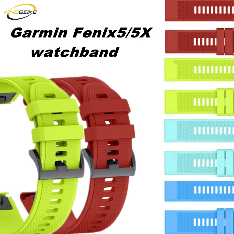 KINGBEIKE Спорт Силиконовый ремешок для Garmin Fenix 5X/3/3 H группа с Quick Fit Fenix5X удалить