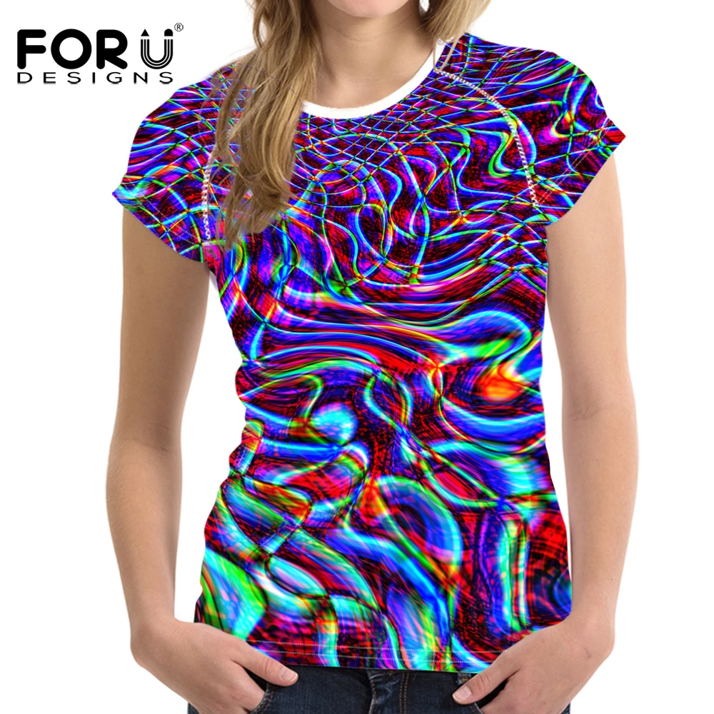 Цветная забавная женская футболка FORUDESIGNS с 3D принтом, повседневная женская футболка с круглым вырезом, женские модные топы с коротким рукав...
Цветная забавная женская футболка FORUDESIGNS с 3D принтом, повседневная женская футболка с круглым вырезом, женские модные топы с коротким рукав...