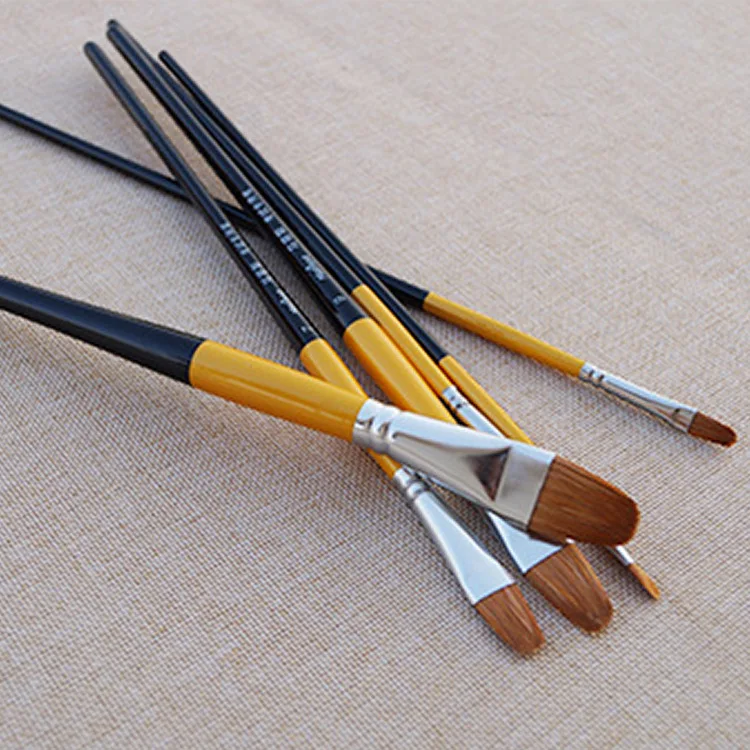 6 pcs high quality oil painting pen allyl weasel hair brush painting pen Professional art supplies dotting pen free shipping
6 pcs high quality oil painting pen allyl weasel hair brush painting pen Professional art supplies dotting pen free shipping