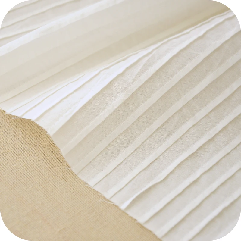 Tucker pleat 100 fold pure cotton shirt cloth dress cloth material manual DIY new(pleated 0.5m)
Tucker pleat 100 fold pure cotton shirt cloth dress cloth material manual DIY new(pleated 0.5m)
