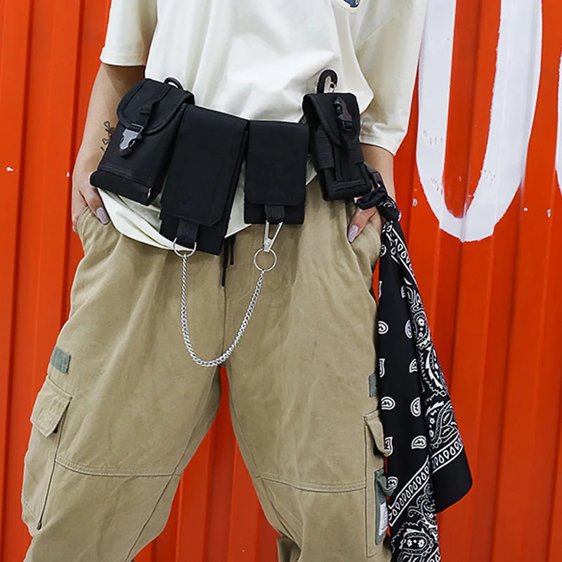 Men Chest Bag Tactical Waist Bag multi-pocket Shoulder Bags Hip hop Small Phone Pouch Street Boy Fashion Fanny Pack Unisex
Men Chest Bag Tactical Waist Bag multi-pocket Shoulder Bags Hip hop Small Phone Pouch Street Boy Fashion Fanny Pack Unisex
