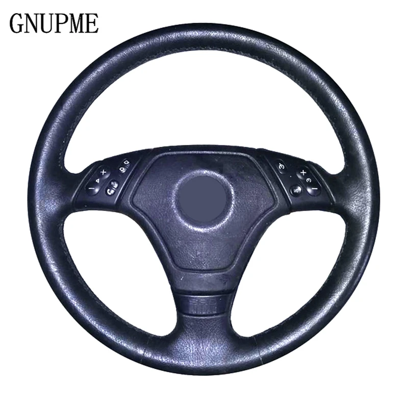 GNUPME Genuine Leather Black Steering Wheel Cover Hand-Stitched Car Steering Cover for BMW E36 E39 E46 Lnterior Accessories
GNUPME Genuine Leather Black Steering Wheel Cover Hand-Stitched Car Steering Cover for BMW E36 E39 E46 Lnterior Accessories