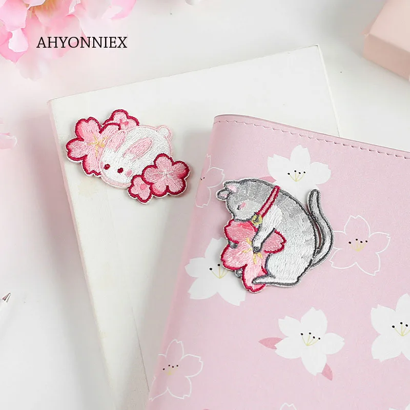 AHYONNIEX 1PC Cherry Flower Embroidery Patches for Bag Jeans Shiba Cat Rabbit Iron On Patches for Clothes Small DIY Patch Cute
AHYONNIEX 1PC Cherry Flower Embroidery Patches for Bag Jeans Shiba Cat Rabbit Iron On Patches for Clothes Small DIY Patch Cute