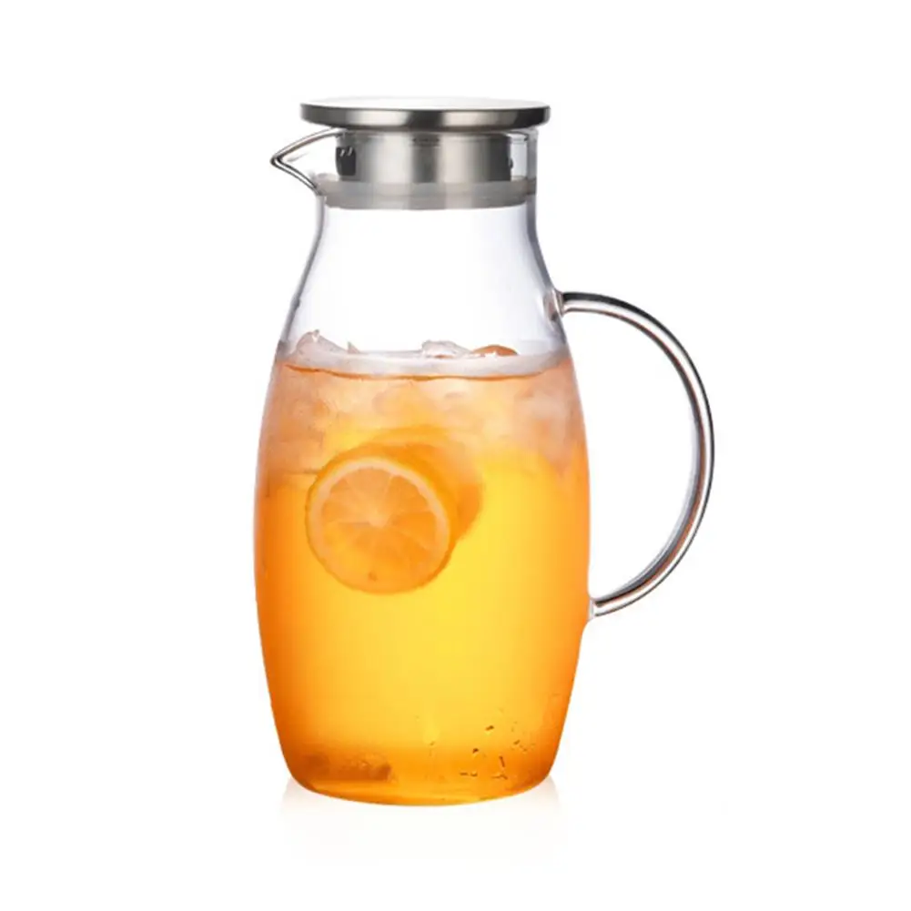 1.8L Explosion-Proof Heat-Resistant Glass Water Jug Hotel Restaurant Breakfast Juice Glass Bottle With Stainless Steel Lid
1.8L Explosion-Proof Heat-Resistant Glass Water Jug Hotel Restaurant Breakfast Juice Glass Bottle With Stainless Steel Lid