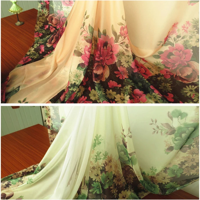2meters/lot green pink floral print chiffon gauze elegant dress fabric tecido
2meters/lot green pink floral print chiffon gauze elegant dress fabric tecido