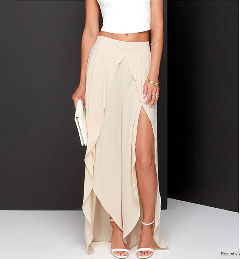Womens Summer Style Plus Size XXS-8XL Sexy High Slit Long Skirt Irregular asymmetrical Split Maxi Chiffon Skirts Saias Longue
Womens Summer Style Plus Size XXS-8XL Sexy High Slit Long Skirt Irregular asymmetrical Split Maxi Chiffon Skirts Saias Longue