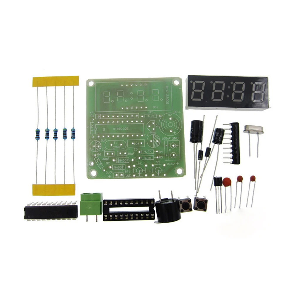 HAILANGNIAO 10set High Quality C51 4 Bits Electronic Clock Electronic Production Suite DIY Kits 5set/lot
HAILANGNIAO 10set High Quality C51 4 Bits Electronic Clock Electronic Production Suite DIY Kits 5set/lot