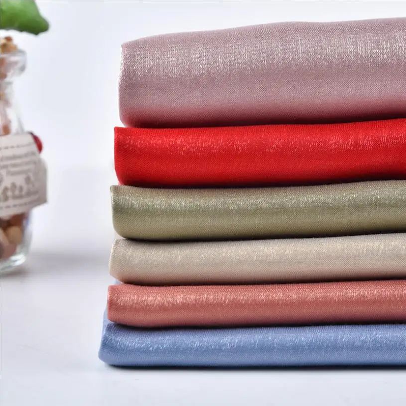 CF608 The New Summer Fashion Women Formal Dress Fabrics Solid Color Metallic Cotton Tencel Silk Fabric Coloured Glaze Silk Satin
CF608 The New Summer Fashion Women Formal Dress Fabrics Solid Color Metallic Cotton Tencel Silk Fabric Coloured Glaze Silk Satin