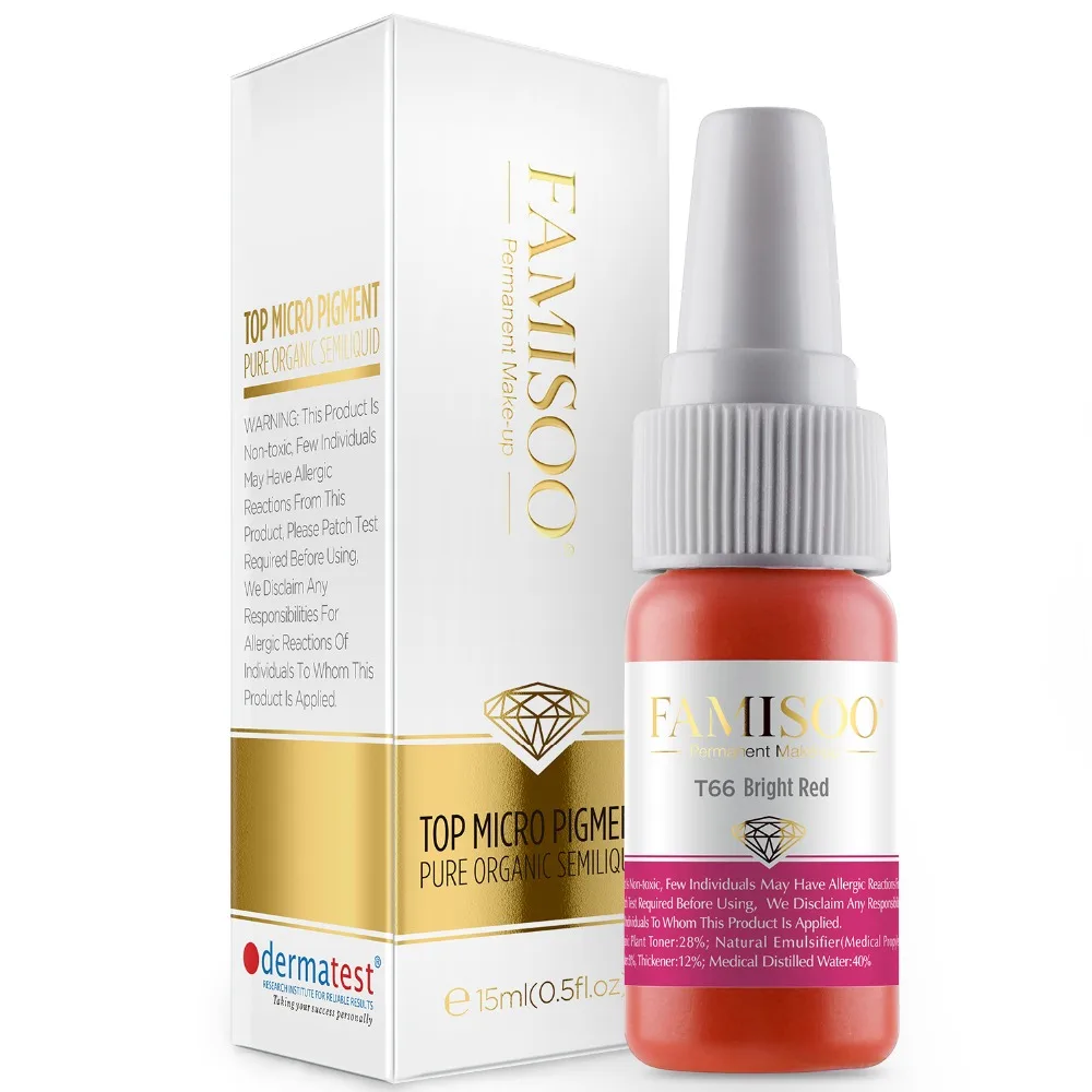 Famisoo 3pcs Permanent Makeup Ink Lip Tattoo Ink Lip Microblading Pigment Professional Chinese Red Rosr for Lip Permeant Make Up
Famisoo 3pcs Permanent Makeup Ink Lip Tattoo Ink Lip Microblading Pigment Professional Chinese Red Rosr for Lip Permeant Make Up