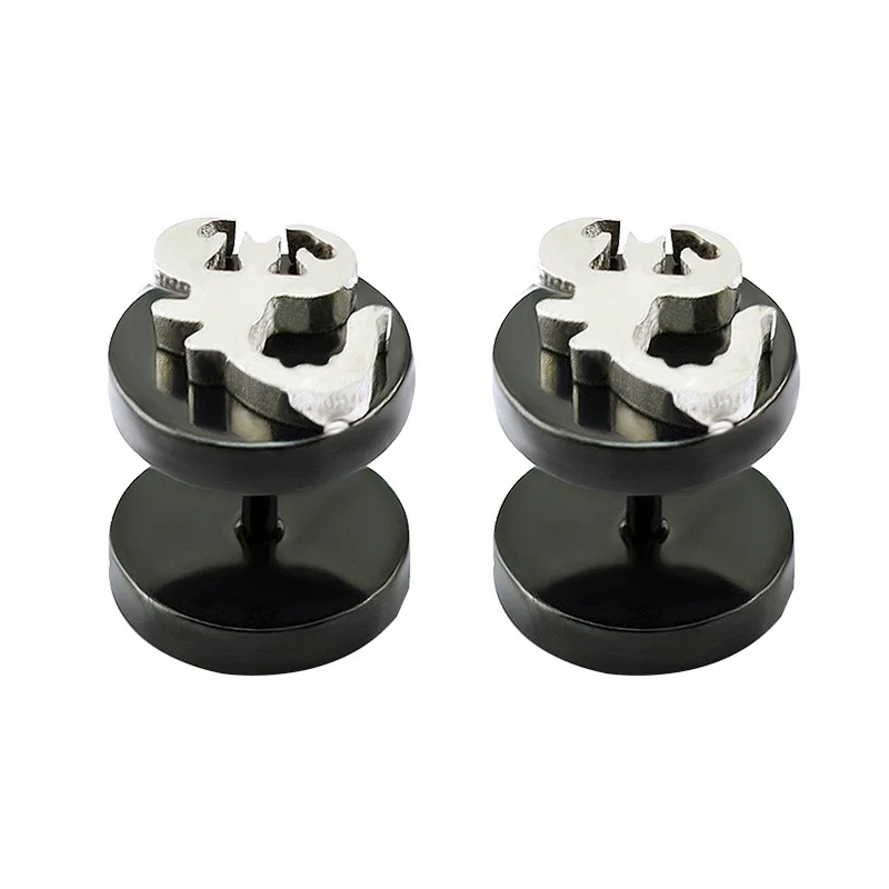 Scorpion small earrings studs black ear studs for men stainless steel earrings fashion jewelry earring small circle double sided
Scorpion small earrings studs black ear studs for men stainless steel earrings fashion jewelry earring small circle double sided
