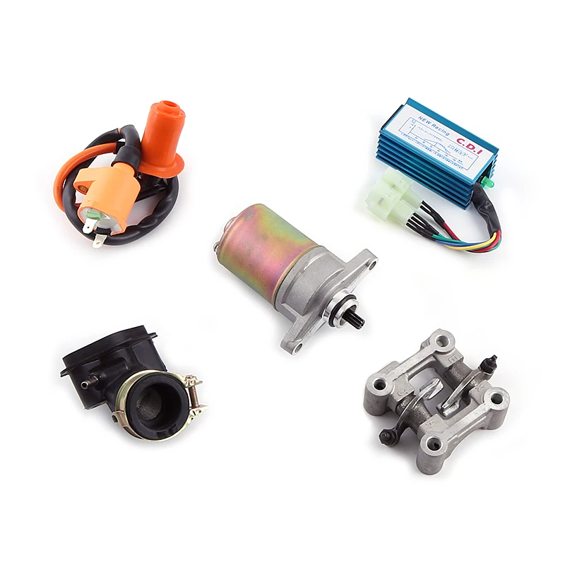 GY6 50 80 100 cc 137QMA QMB139 4T CYLINDER KIT Head DC Racing CDI Carburetor Pipe Electic Starter Arm 64mm Valve
GY6 50 80 100 cc 137QMA QMB139 4T CYLINDER KIT Head DC Racing CDI Carburetor Pipe Electic Starter Arm 64mm Valve