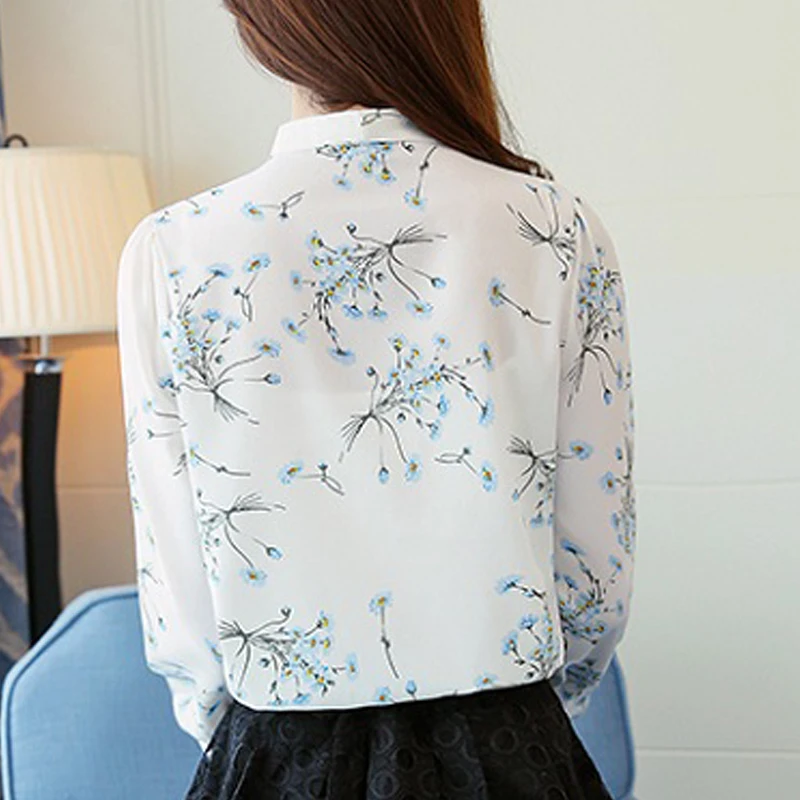 Spring And Autumn Print Women Shirts Korean Vogue Bow Temperament Womens Top And Blouses Long Sleeve Elegant Chiffon Blouse
Spring And Autumn Print Women Shirts Korean Vogue Bow Temperament Womens Top And Blouses Long Sleeve Elegant Chiffon Blouse