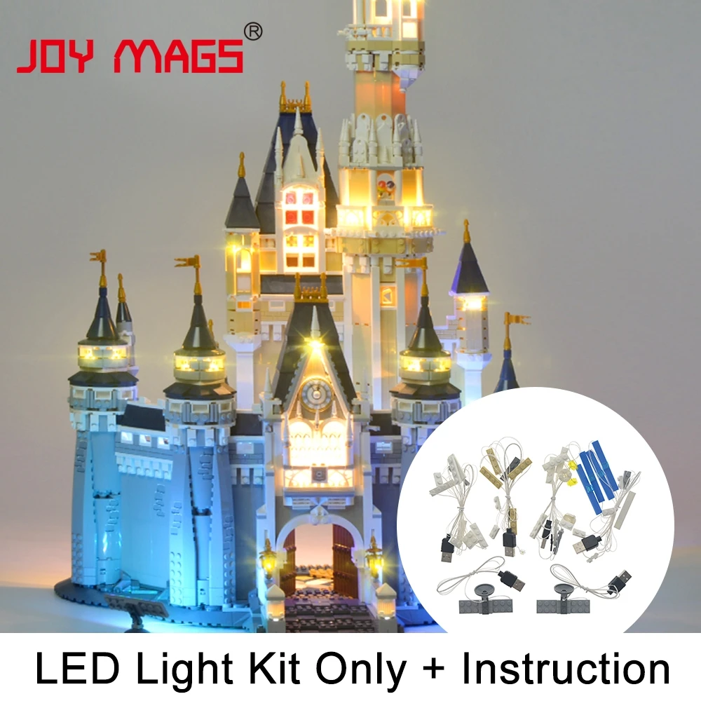 JOY MAGS Led Light Kit For 71040 Cinderella Princess Castle Compatible with 16008/30010 , NO Model
JOY MAGS Led Light Kit For 71040 Cinderella Princess Castle Compatible with 16008/30010 , NO Model