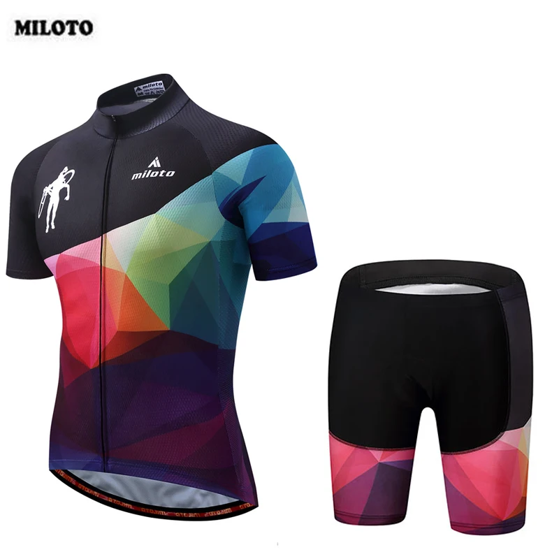 MILOTO 2018 Team Cycling Jersey Mens Black Set Breathable Bike Bicycle Outdoor Short Sleeve Jersey (BIB) Tight Shorts S-4XL
MILOTO 2018 Team Cycling Jersey Mens Black Set Breathable Bike Bicycle Outdoor Short Sleeve Jersey (BIB) Tight Shorts S-4XL