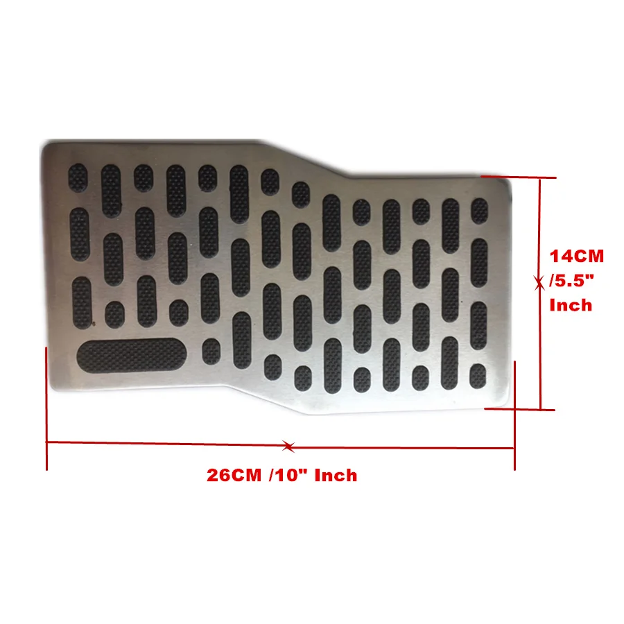Universal Steel Auto Car Floor Carpet Mat Foot Rest Anti-Skid Plate Pad For GM Ford Chevrolet Buick Cadillac Dodge Jeep Chrysler
Universal Steel Auto Car Floor Carpet Mat Foot Rest Anti-Skid Plate Pad For GM Ford Chevrolet Buick Cadillac Dodge Jeep Chrysler