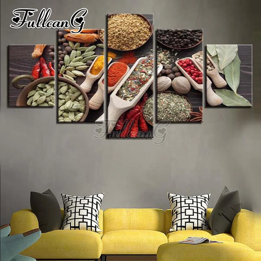 FULLCANG 5d diy full square/round drill diamond painting 5 panel mazayka embroidery kitchen seasoning crystal art kit FC897
FULLCANG 5d diy full square/round drill diamond painting 5 panel mazayka embroidery kitchen seasoning crystal art kit FC897