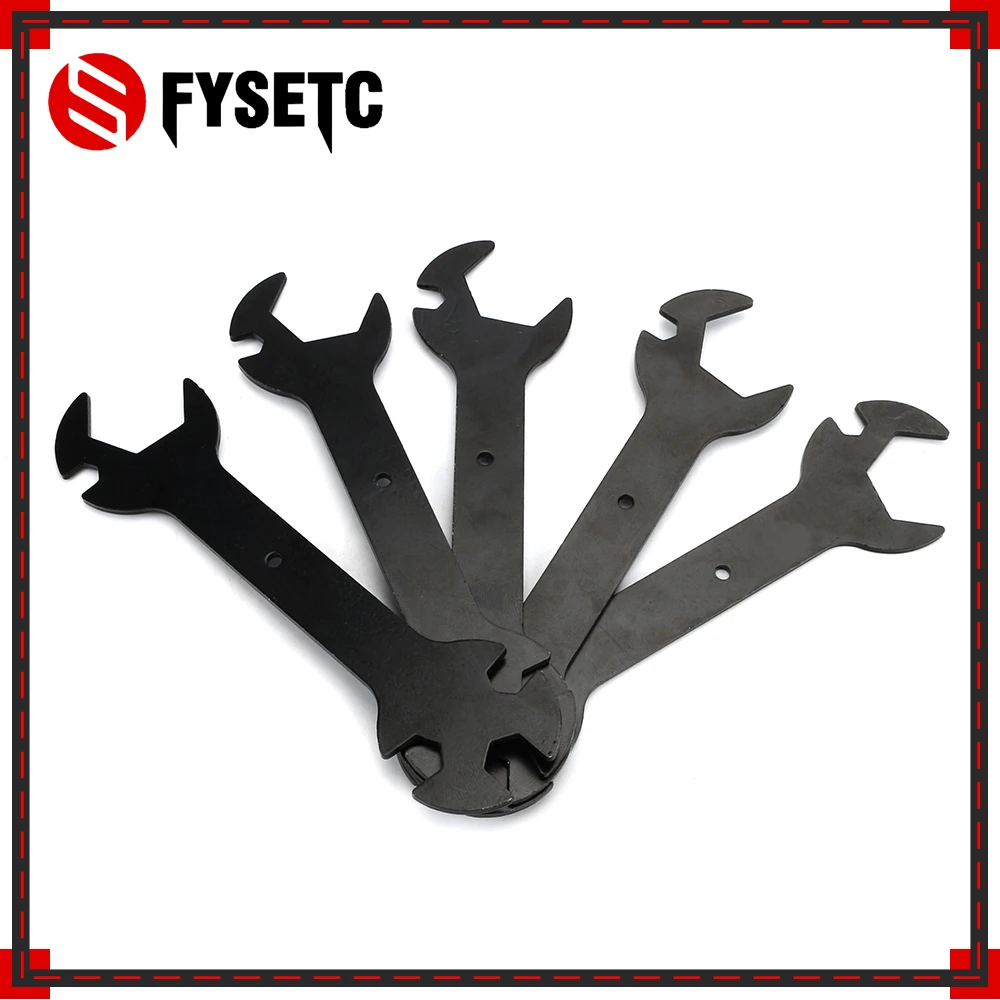 5pcs 3D Printer Parts 5 IN 1 Wrench Stay 5.7mm to 20.2mm Steel Spanner Multifunction Wrench Flat Spanner For E3D MK8 MK10 Nozzle
5pcs 3D Printer Parts 5 IN 1 Wrench Stay 5.7mm to 20.2mm Steel Spanner Multifunction Wrench Flat Spanner For E3D MK8 MK10 Nozzle
