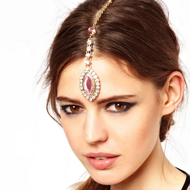 Forehead Hair Pins For Women Ethnic Rhinestone Pendant with Hairpin Decorations Indian Hair Jewelry Headpiece Hair Accessories
Forehead Hair Pins For Women Ethnic Rhinestone Pendant with Hairpin Decorations Indian Hair Jewelry Headpiece Hair Accessories