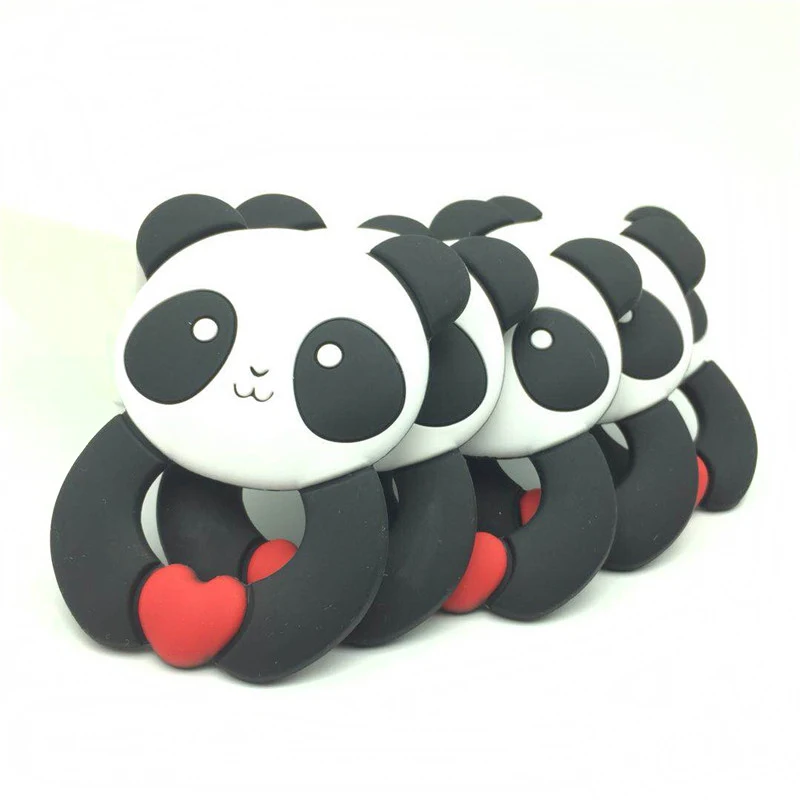 Silicone Baby China Panda Teether 5pcs Ring Necklace Pendent Handing Chew Toys DIY Pacifier Chain Clip Cartoon Animal teething
Silicone Baby China Panda Teether 5pcs Ring Necklace Pendent Handing Chew Toys DIY Pacifier Chain Clip Cartoon Animal teething